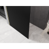 Mexen Kioto L ścianka prysznicowa Walk-in 70 x 200 cm, ombre czarna 8 mm, złota szczotkowana - 800-070-103-55-76