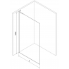 Mexen Kioto L ścianka prysznicowa Walk-in 70 x 200 cm, ombre czarna 8 mm, miedź szczotkowana - 800-070-103-65-76