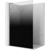 Mexen Kioto L ścianka prysznicowa Walk-in 70 x 200 cm, ombre czarna 8 mm, miedź szczotkowana - 800-070-103-65-76