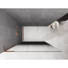Mexen Kioto L ścianka prysznicowa Walk-in 80 x 200 cm, ombre czarna 8 mm, miedź szczotkowana - 800-080-103-65-76