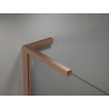 Mexen Kioto L ścianka prysznicowa Walk-in 90 x 200 cm, ombre czarna 8 mm, miedź szczotkowana - 800-090-103-65-76