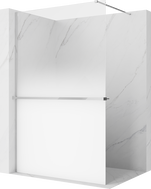 Mexen Kioto+ ścianka prysznicowa z półką Walk-in 70 x 200 cm, transparent, chrom - 800-070-121-01-00