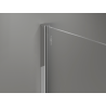 Mexen Kioto+ ścianka prysznicowa z półką Walk-in 150 x 200 cm, ombre biała 8 mm, chrom - 800-150-121-01-86