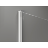 Mexen Kioto+ ścianka prysznicowa z półką Walk-in 90 x 200 cm, ombre biała 8 mm, biała - 800-090-121-20-86