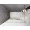Mexen Kioto+ ścianka prysznicowa z półką Walk-in 70 x 200 cm, ombre biała 8 mm, biała - 800-070-121-20-86