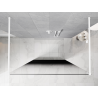Mexen Kioto ścianka prysznicowa wolnostojąca 130 x 200 cm, ombre czarna 8 mm, biała - 800-130-002-20-76