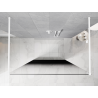 Mexen Kioto ścianka prysznicowa wolnostojąca 150 x 200 cm, ombre czarna 8 mm, biała - 800-150-002-20-76