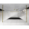 Mexen Kioto ścianka prysznicowa wolnostojąca 120 x 200 cm, ombre czarna 8 mm, złota - 800-120-002-50-76