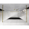 Mexen Kioto ścianka prysznicowa wolnostojąca 150 x 200 cm, ombre czarna 8 mm, złota - 800-150-002-50-76