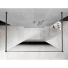 Mexen Kioto ścianka prysznicowa wolnostojąca 100 x 200 cm, ombre czarna 8 mm, gun metal - 800-100-002-95-76