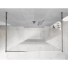 Mexen Kioto ścianka prysznicowa wolnostojąca 140 x 200 cm, ombre biała 8 mm, chrom - 800-140-002-01-86