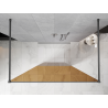 Mexen Kioto ścianka prysznicowa wolnostojąca 140 x 200 cm, brąz 8 mm, gun metal - 800-140-002-95-32