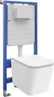 Mexen zestaw podtynkowy WC stelaż Tex Slim z miską WC Teo i deską wolnoopadającą, biały - 610030850600