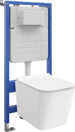 Mexen zestaw podtynkowy WC stelaż Tex Slim z miską WC Teo i deską wolnoopadającą, biały - 610030850600