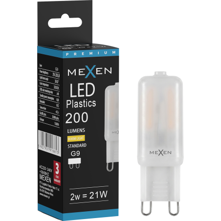 Mexen Oris żarówka LED G4, 1,5W, Ciepła - 3000K, 185 lm - L115-G4-0130-01