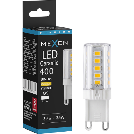 Mexen Aura żarówka LED G9, 2,5W, Ciepła - 3000K, 280 lm - L121-G9-0230-01
