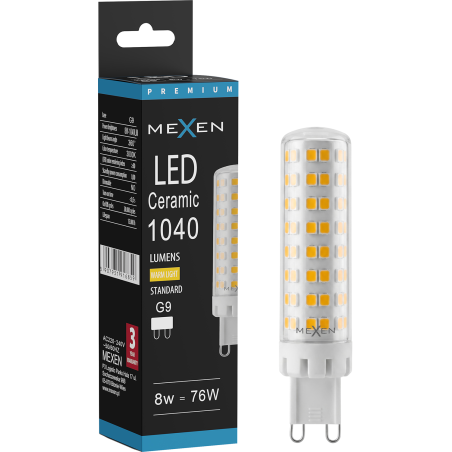 Mexen Aura żarówka LED G9, 7W, Ciepła - 3000K, 950 lm - L121-G9-0730-01