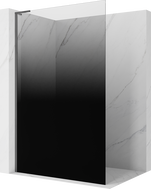 Mexen Kioto L ścianka prysznicowa Walk-in 70 x 200 cm, ombre czarna 8 mm, miedź szczotkowana - 800-070-103-65-76