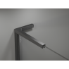 Mexen Kioto L ścianka prysznicowa Walk-in 90 x 200 cm, ombre czarna 8 mm, gun gray szczotkowany - 800-090-103-66-76