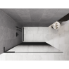 Mexen Kioto L ścianka prysznicowa Walk-in 90 x 200 cm, ombre czarna 8 mm, czarna - 800-080-103-70-76