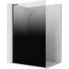 Mexen Kioto L ścianka prysznicowa Walk-in 90 x 200 cm, ombre czarna 8 mm, czarna - 800-080-103-70-76