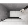 Mexen Kioto L ścianka prysznicowa Walk-in 110 x 200 cm, ombre czarna 8 mm, czarna - 800-110-103-70-76