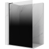 Mexen Kioto L ścianka prysznicowa Walk-in 110 x 200 cm, ombre czarna 8 mm, czarna - 800-110-103-70-76
