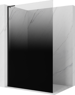 Mexen Kioto L ścianka prysznicowa Walk-in 100 x 200 cm, ombre czarna 8 mm, czarna - 800-100-103-70-76
