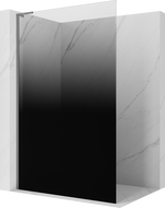 Mexen Kioto L ścianka prysznicowa Walk-in 70 x 200 cm, ombre czarna 8 mm, czarna - 800-070-103-70-76