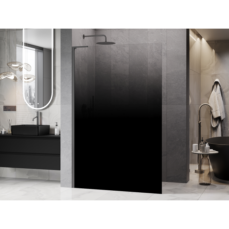 Mexen Kioto L ścianka prysznicowa Walk-in 70 x 200 cm, ombre czarna 8 mm, gun metal - 800-070-103-95-76