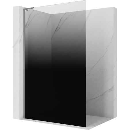 Mexen Kioto L ścianka prysznicowa Walk-in 70 x 200 cm, ombre czarna 8 mm, gun metal - 800-070-103-95-76