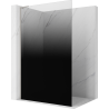 Mexen Kioto L ścianka prysznicowa Walk-in 70 x 200 cm, ombre czarna 8 mm, nikiel szczotkowany - 800-070-103-97-76