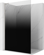 Mexen Kioto L ścianka prysznicowa Walk-in 80 x 200 cm, ombre czarna 8 mm, nikiel szczotkowany - 800-080-103-97-76