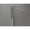 Mexen Kioto+ ścianka prysznicowa z półką Walk-in 70 x 200 cm, ombre biała 8 mm, chrom - 800-070-121-01-86