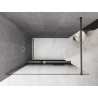 Mexen Kioto+ ścianka prysznicowa z półką Walk-in 70 x 200 cm, ombre czarna 8 mm, gun metal - 800-070-121-95-76