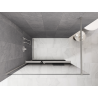 Mexen Kioto+ ścianka prysznicowa z półką Walk-in 70 x 200 cm, ombre czarna 8 mm, gun metal - 800-070-121-95-76