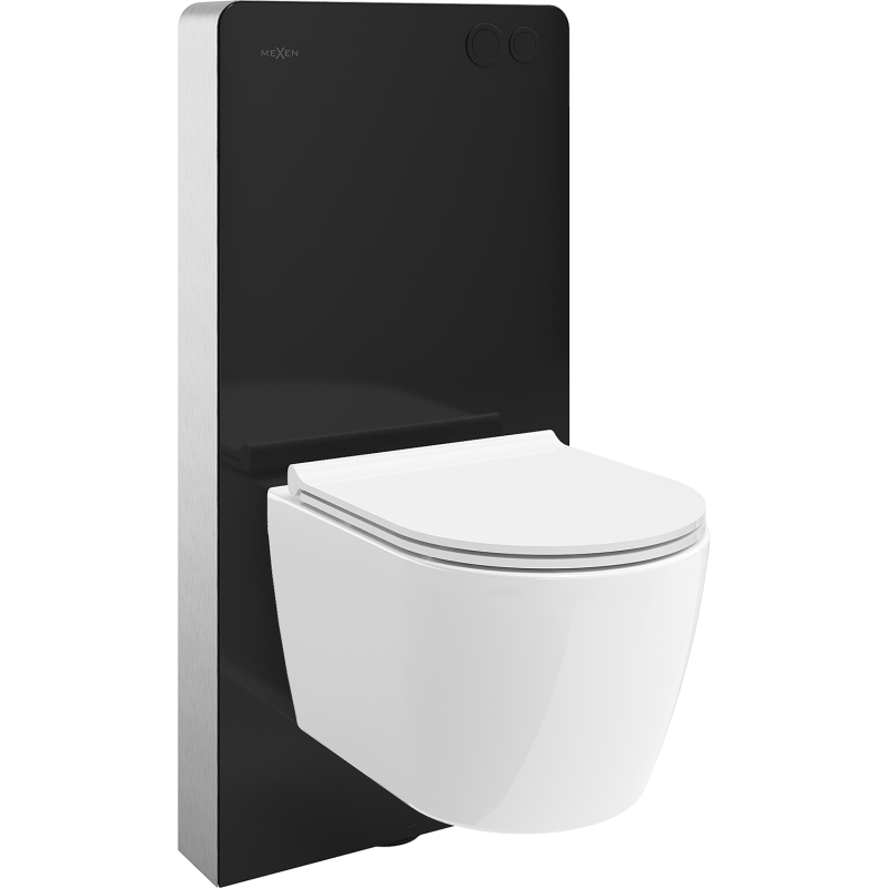 Mexen zestaw natynkowy WC stelaż pneumatyczny Tex Air G z miską WC Carmen i deską wolnoopadającą, biały - 615030880500A-70