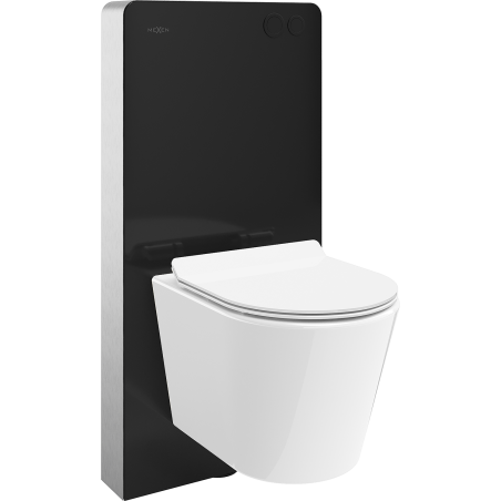 Mexen zestaw natynkowy WC stelaż pneumatyczny Tex Air G z miską WC Rico i deską wolnoopadającą, biały - 615030724000A-70