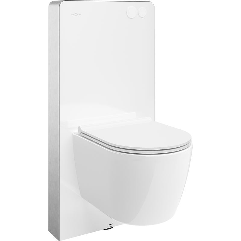 Mexen zestaw natynkowy WC stelaż pneumatyczny Tex Air G z miską WC Carmen i deską wolnoopadającą, biały - 615030880500A-20
