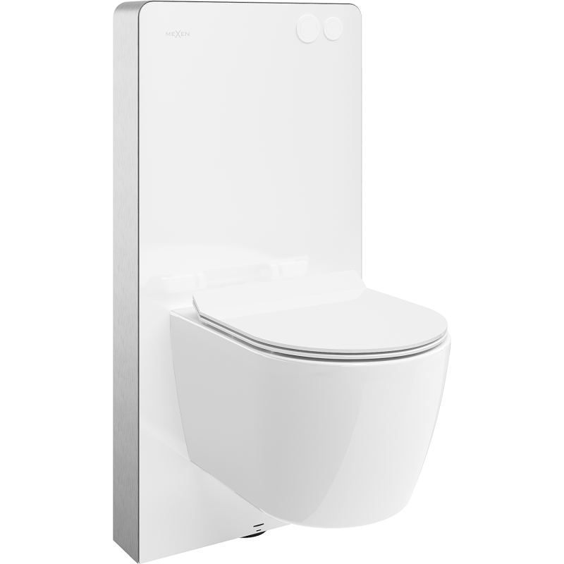 Mexen zestaw natynkowy WC stelaż pneumatyczny Tex Air G z miską WC Carmen i deską wolnoopadającą, biały - 615030884000A-20