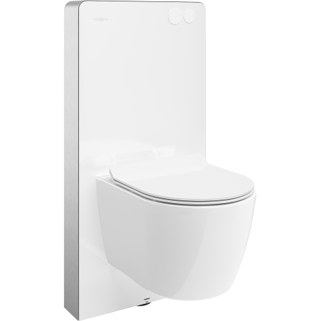 Mexen zestaw natynkowy WC stelaż pneumatyczny Tex Air G z miską WC Carmen i deską wolnoopadającą, biały - 615030884000A-20
