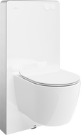Mexen zestaw natynkowy WC stelaż pneumatyczny Tex Air G z miską WC Carmen Tornado i deską wolnoopadającą, biały - 615030884000TA