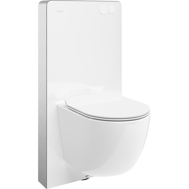 Mexen zestaw natynkowy WC stelaż pneumatyczny Tex Air G z miską WC Lena i deską wolnoopadającą, biały - 615030224000A-20