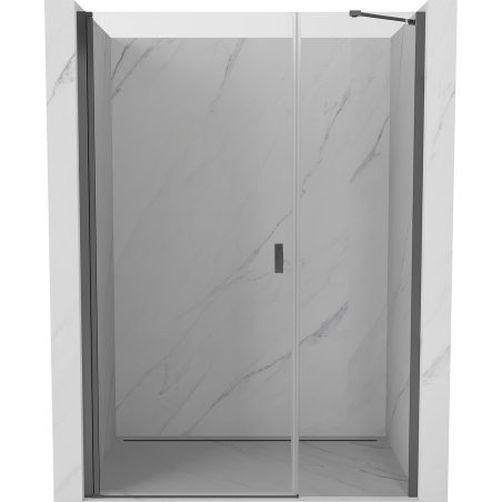 Mexen Mist-B drzwi prysznicowe uchylne 95 cm, transparent, gun metal - 8A2-095-001-95-00