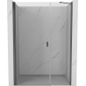 Mexen Mist-B drzwi prysznicowe uchylne 105 cm, transparent, gun metal - 8A2-105-001-95-00