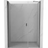 Mexen Mist-B drzwi prysznicowe uchylne 115 cm, transparent, gun metal - 8A2-115-001-95-00