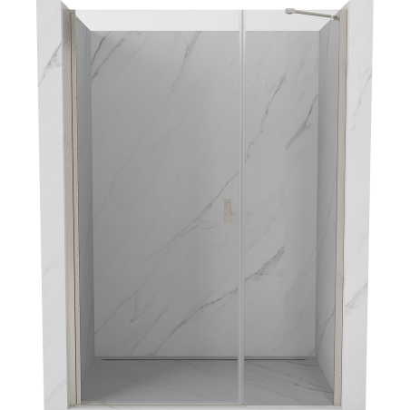 Mexen Mist-B drzwi prysznicowe uchylne 105 cm, transparent, nikiel szczotkowany - 8A2-105-001-97-00