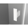 Mexen Mist-B kabina prysznicowa uchylna 90 x 70 cm, transparent, biała - 8A2T-090-070-20-00