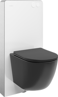 Mexen zestaw natynkowy WC stelaż pneumatyczny Tex Air G z miską WC Lena i deską wolnoopadającą, czarny mat - 615030221085A-20