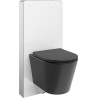 Mexen zestaw natynkowy WC stelaż pneumatyczny Tex Air G z miską WC Rico i deską wolnoopadającą, czarny mat - 615030721085A-20